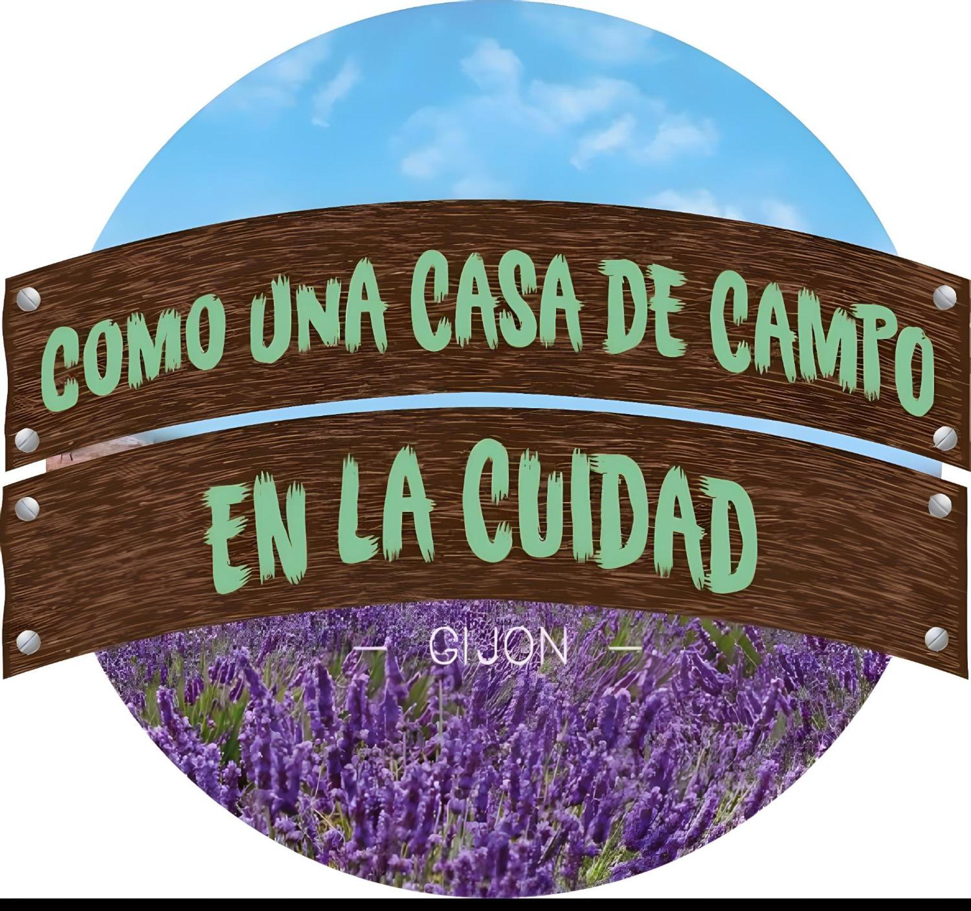 Como Una Casa De Campo En La Ciudad, Con Patio -Parking Gratis Gijón Buitenkant foto